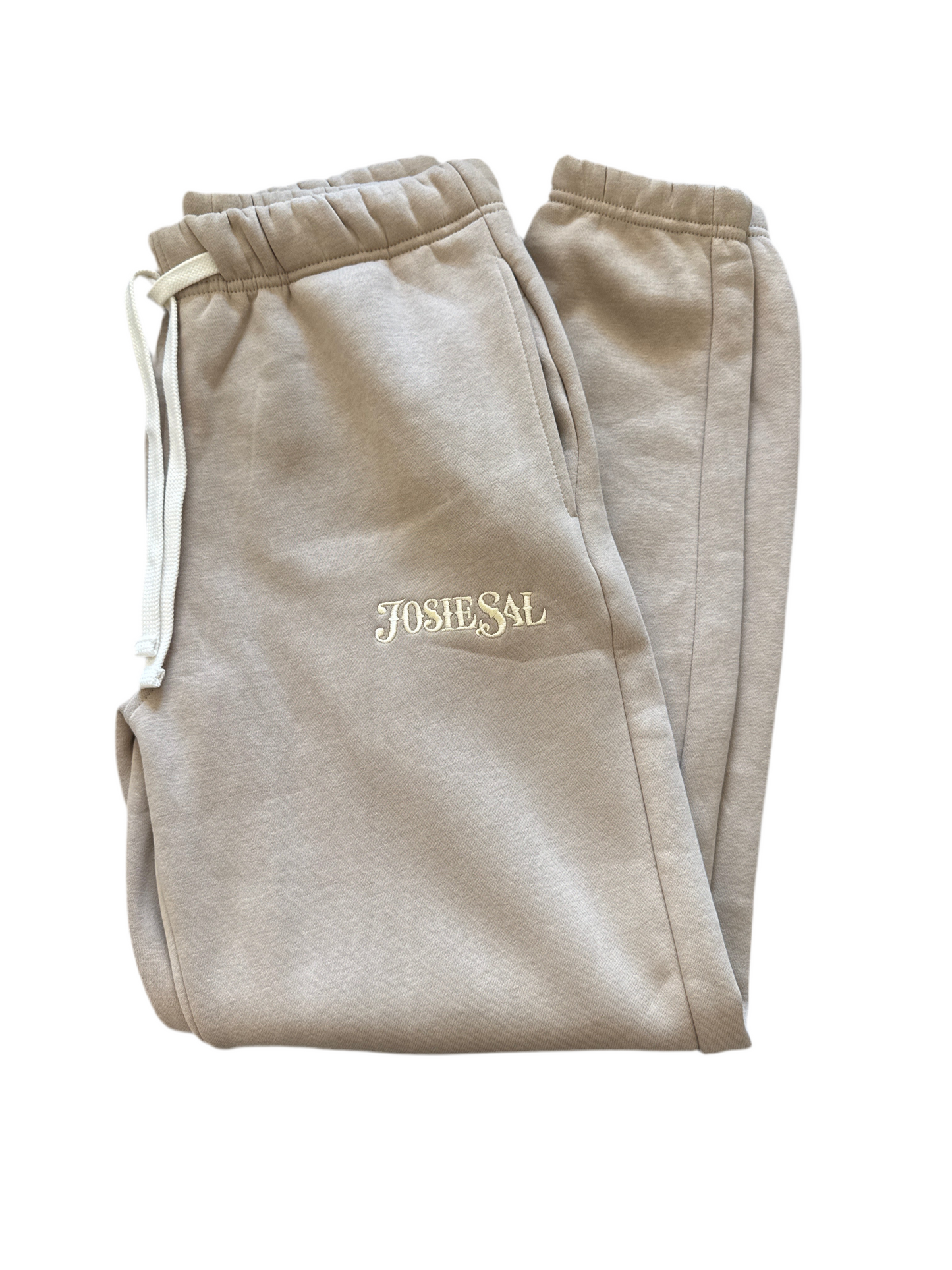 Josie Sal Font Embroidered Sweatpants