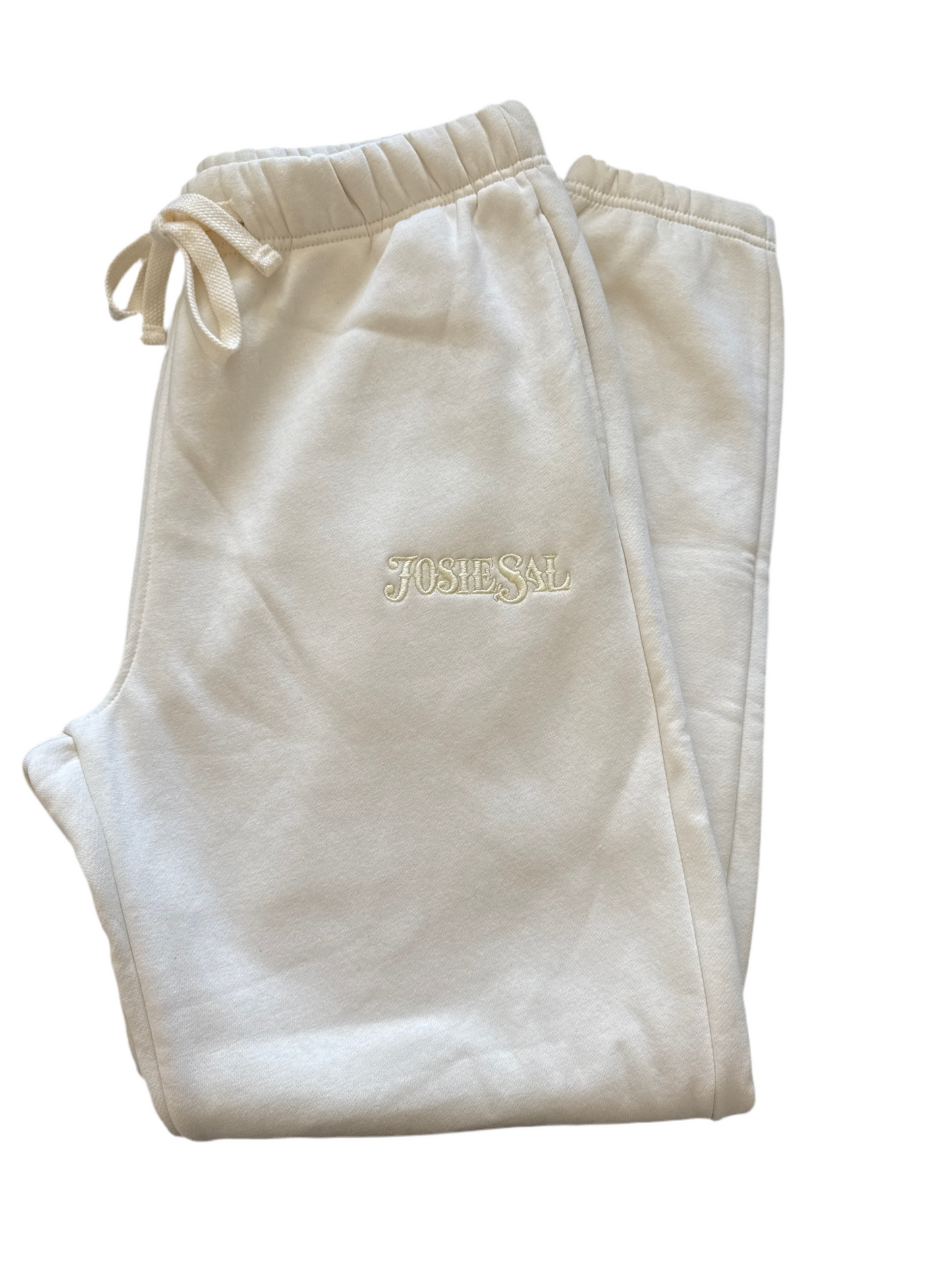 Josie Sal Font Embroidered Sweatpants