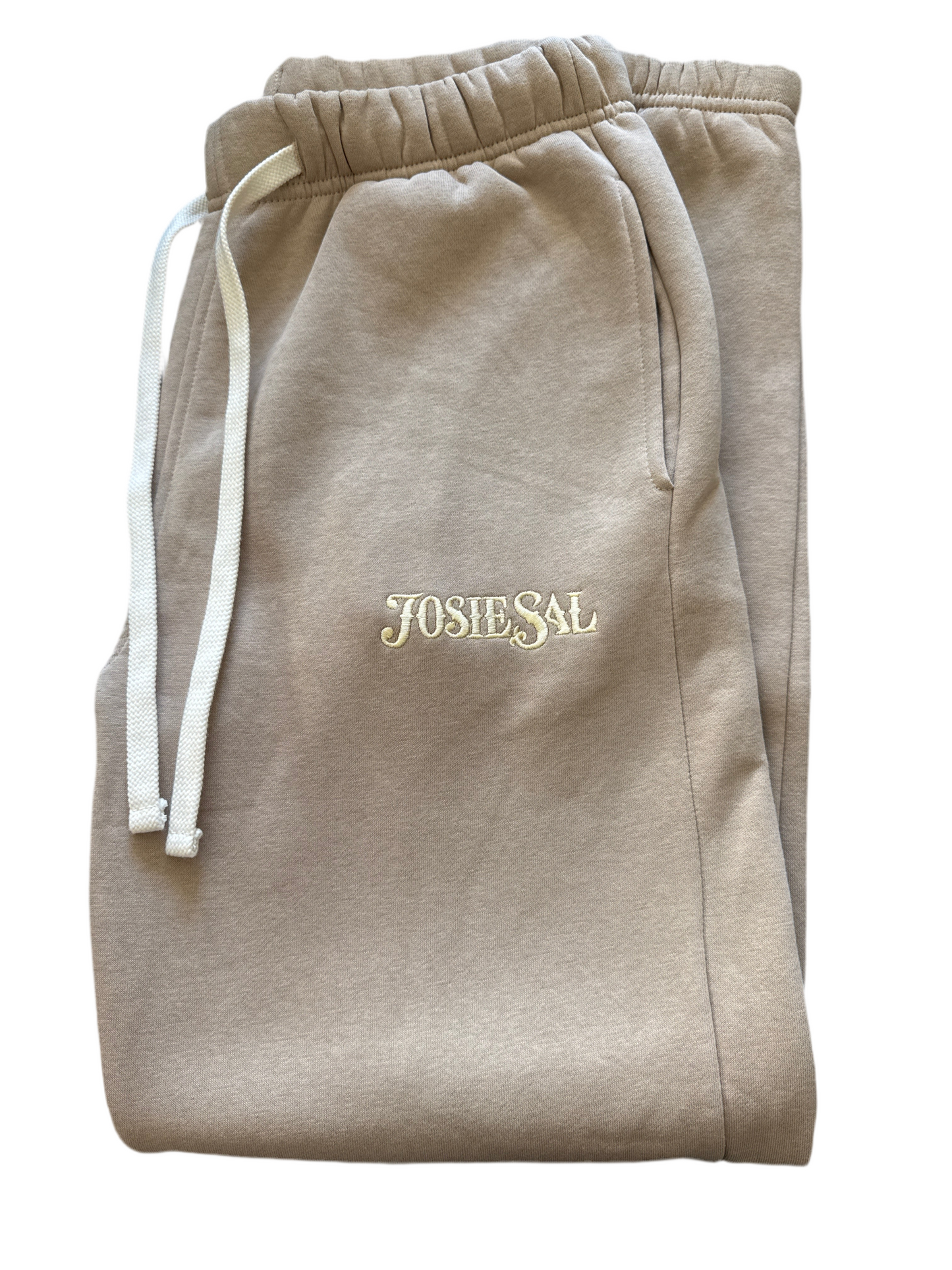Josie Sal Font Embroidered Sweatpants